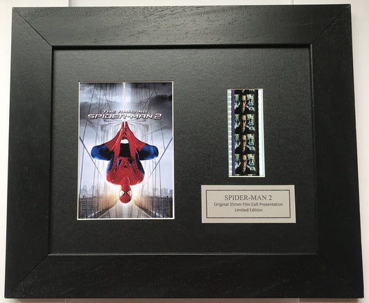 Handmade display featuring original 35mm film cells for a Spider-Man 2 fan v2