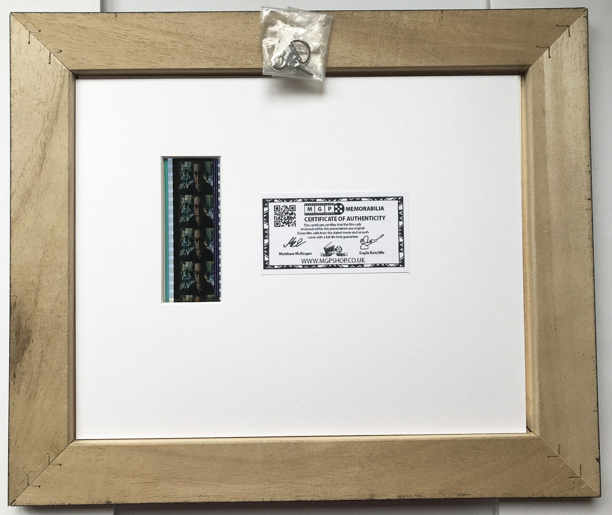 Handmade display featuring original 35mm film cells for a Spider-Man 2 fan v2