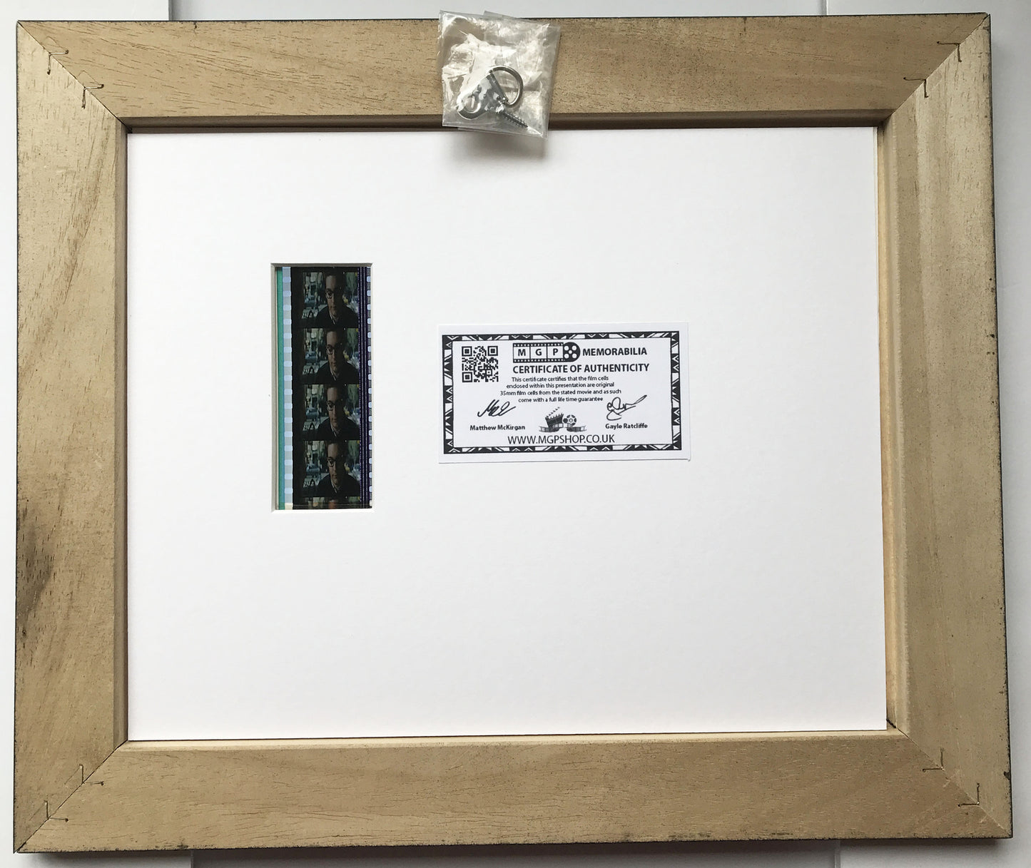 Handmade display featuring original 35mm film cells for a Spider-Man 2 fan v2