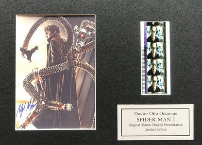 Handmade display featuring original 35mm film cells for a Spider-Man 2 fan vSR