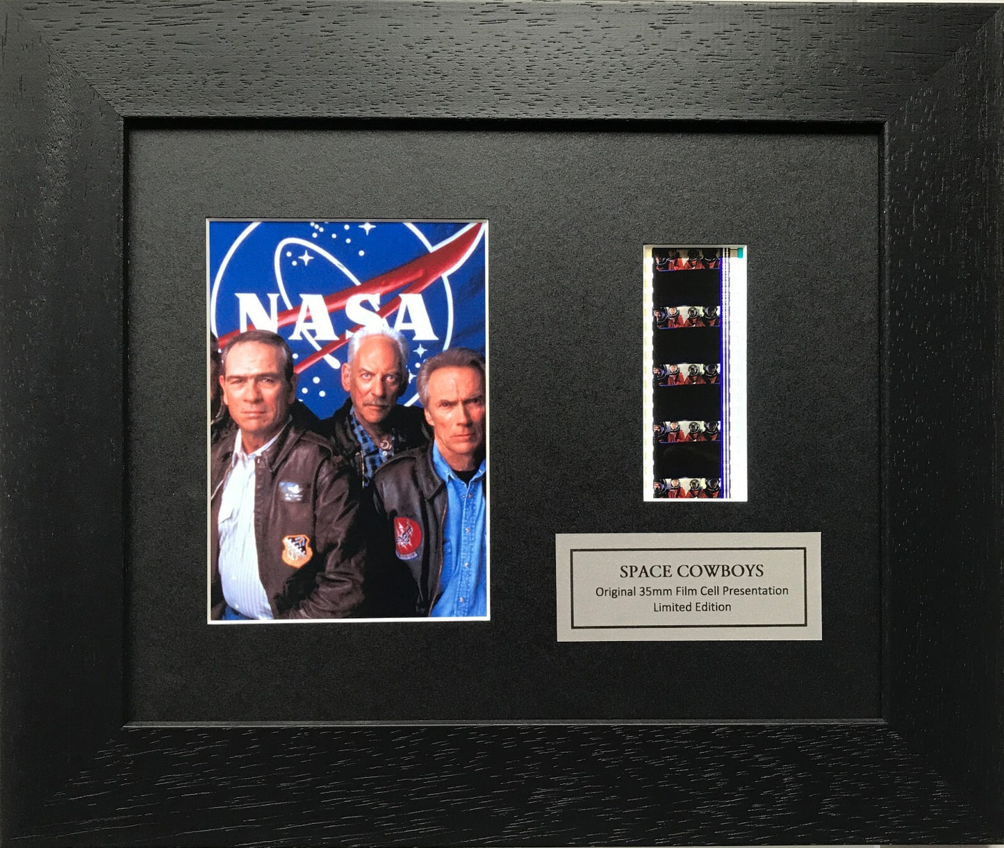 Handmade display featuring original film cells for SPACE COWBOYS of 2000 fans