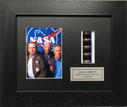 Handmade display featuring original film cells for SPACE COWBOYS of 2000 fans