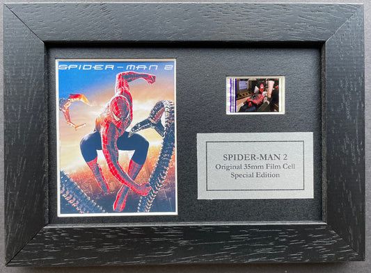 Handmade display inc original Mini 35mm film cells for a Spider-Man 2 fan + COA