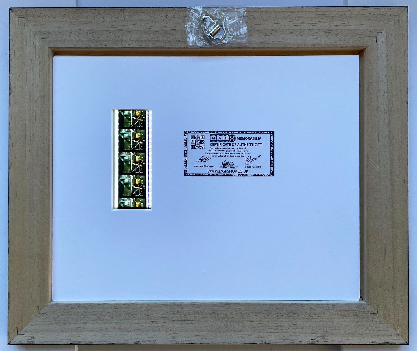 Hand crafted display featuring original 35mm film cells for Sphere fans + COA v1
