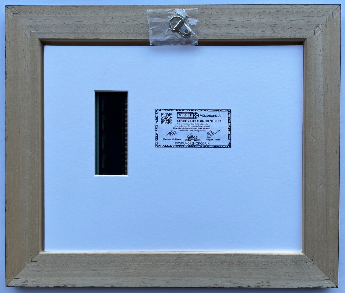 Hand crafted display featuring original 35mm film cells for SHREK 2 fans