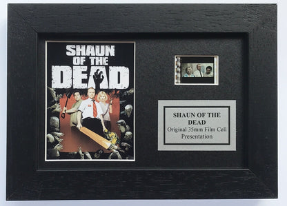 Handmade display featuring original Mini film cells for SHAUN of the DEAD fans