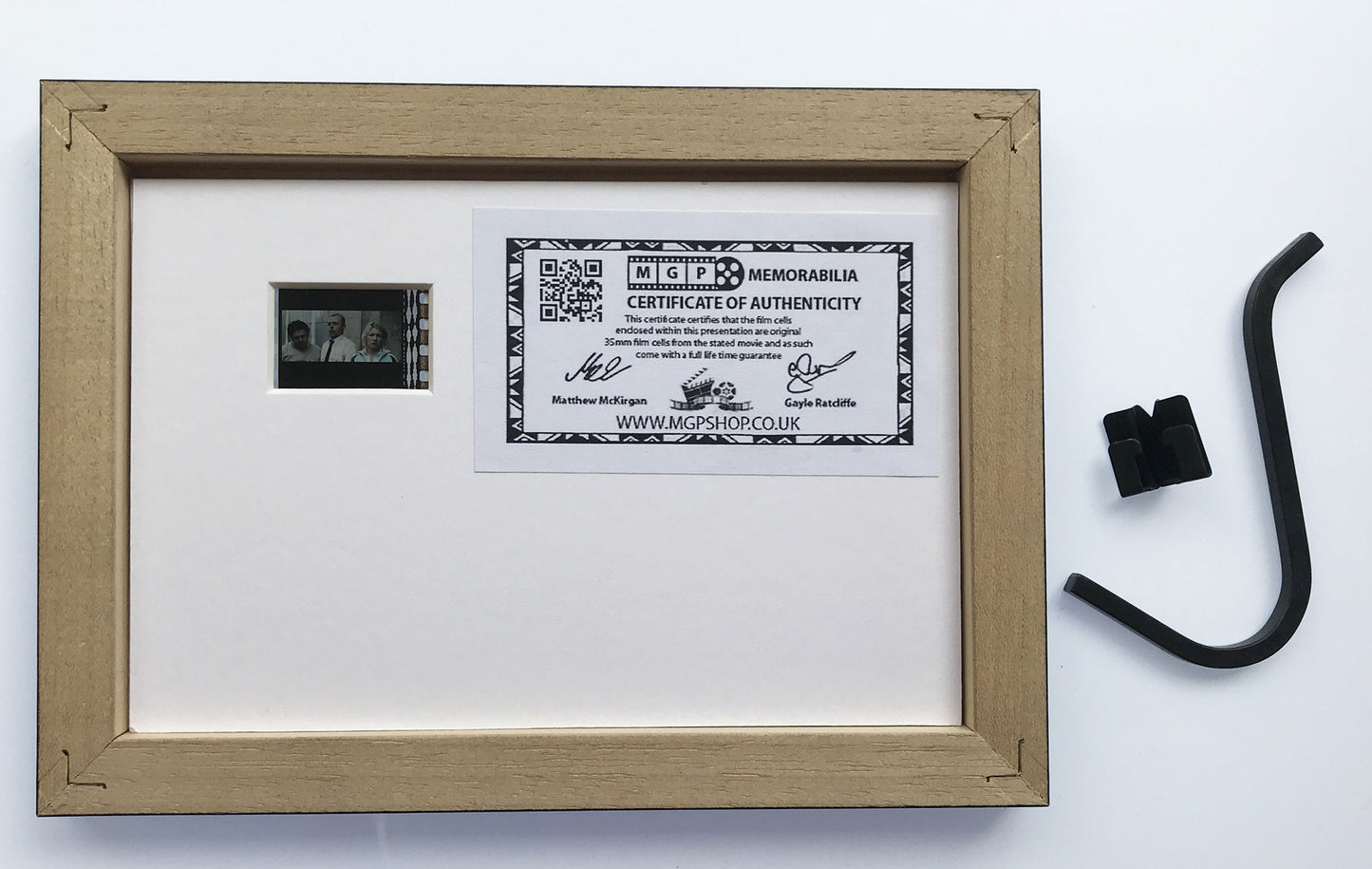 Handmade display featuring original Mini film cells for SHAUN of the DEAD fans