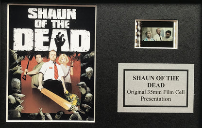 Handmade display featuring original Mini film cells for SHAUN of the DEAD fans