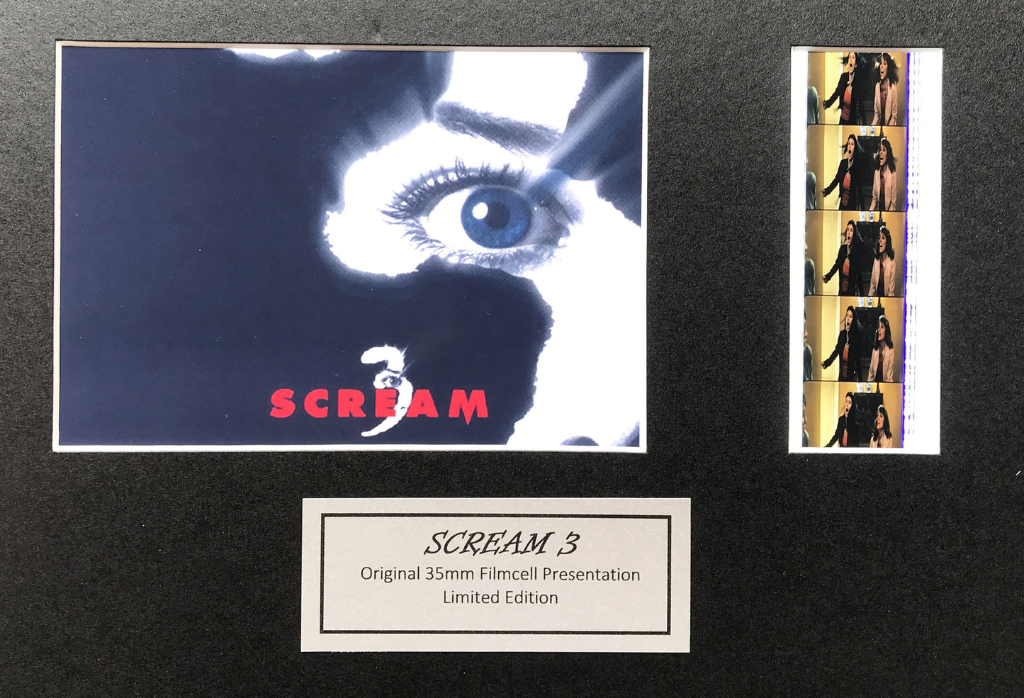 SCREAM 3 Original 35mm Film Cells set within Quality Wood Frame + COA