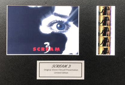 SCREAM 3 Original 35mm Film Cells set within Quality Wood Frame + COA