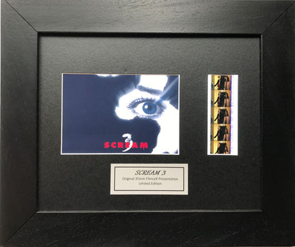 SCREAM 3 Original 35mm Film Cells set within Quality Wood Frame + COA