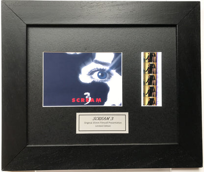 SCREAM 3 Original 35mm Film Cells set within Quality Wood Frame + COA