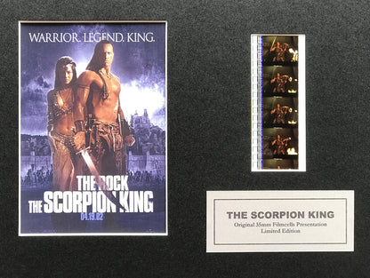 Hand crafted display featuring original film cells for THE SCORPION KING fans v1