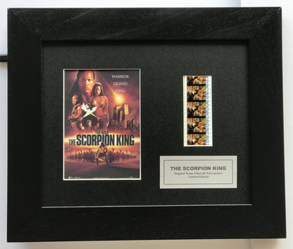 Hand crafted display featuring original film cells for THE SCORPION KING fans v2