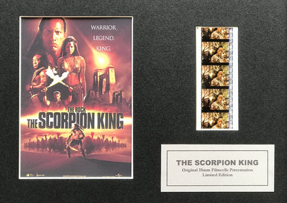 Hand crafted display featuring original film cells for THE SCORPION KING fans v2
