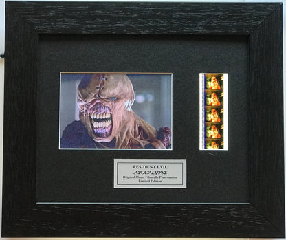 Hand crafted display featuring original film cells for a Resident Evil fan v2