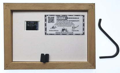 Hand crafted display featuring original Mini 35mm film cells for RED HEAT fans