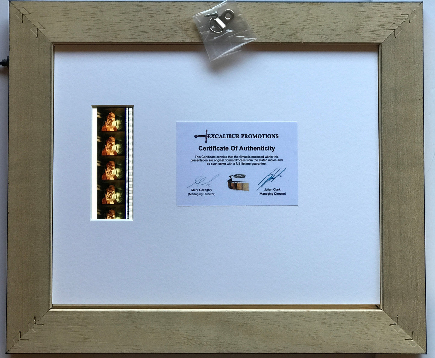 Hand crafted display featuring original film cells for a Resident Evil fan v2