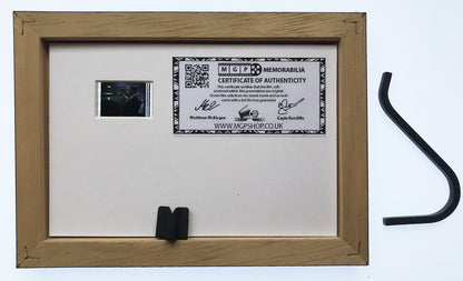 Hand crafted display featuring original Mini 35mm film cells for RED HEAT fans