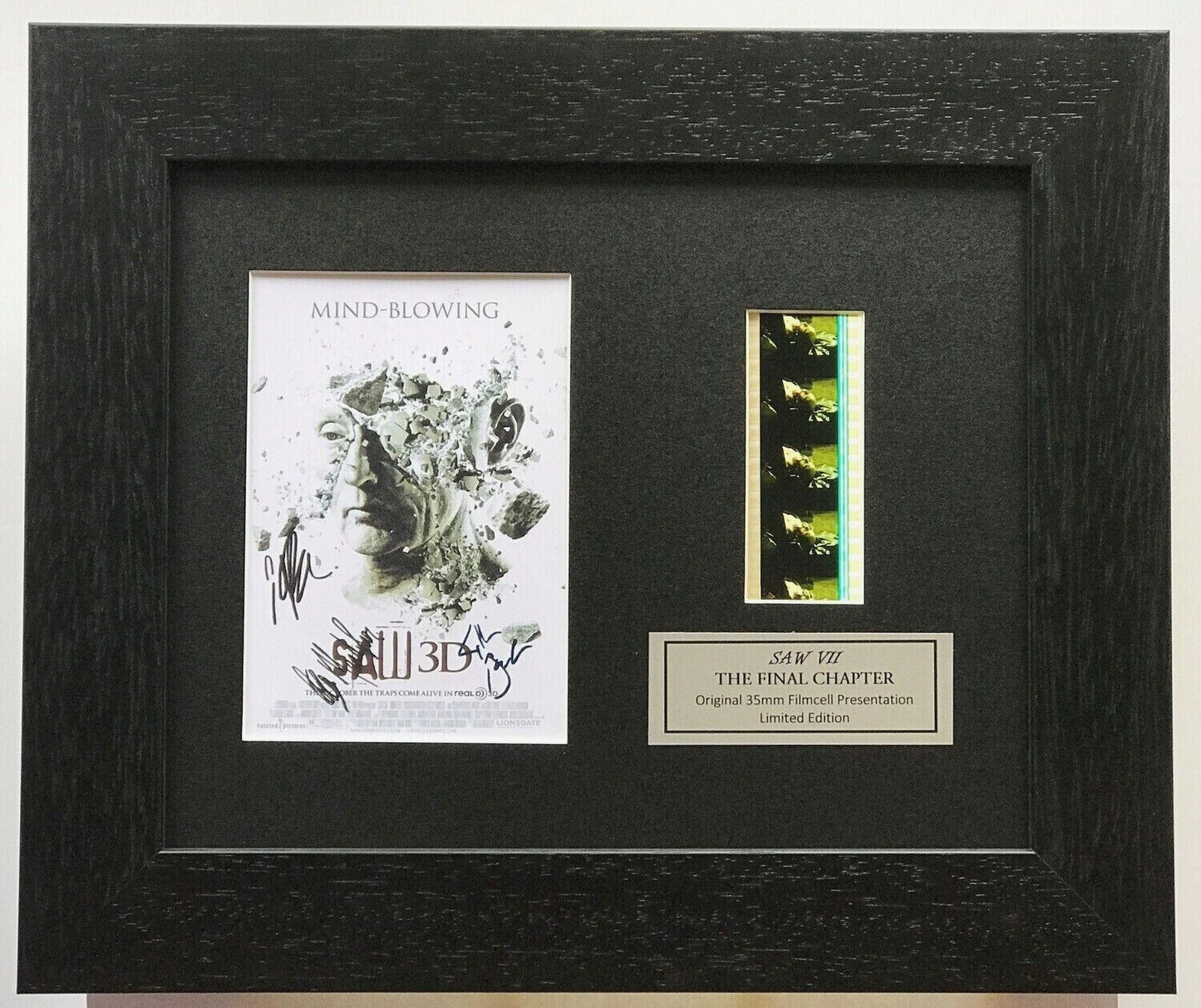 Handmade display inc original filmcells for a SAW VII The Final Chapter fans vSR