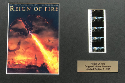 Hand Crafted Original Film Cells for a REIGN OF FIRE fan - Edition No 1 of 200