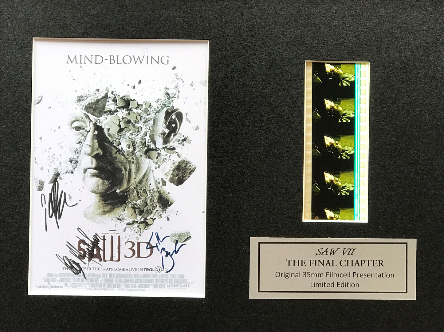 Handmade display inc original filmcells for a SAW VII The Final Chapter fans vSR