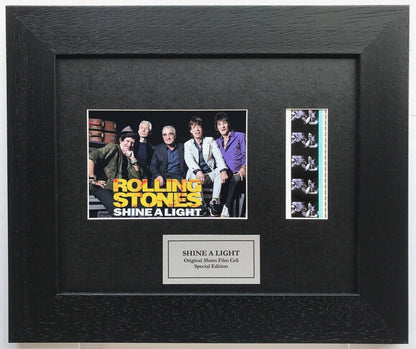 Hand crafted display featuring original film cells for Rolling Stones fans v2