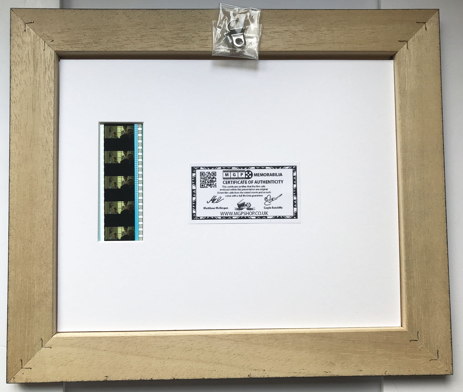 Hand crafted display featuring original 35mm film cells for a QUARTET fan v2