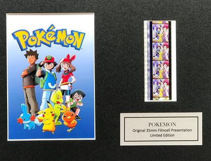 Hand crafted display featuring original 35mm film cells for POKEMON fans v2