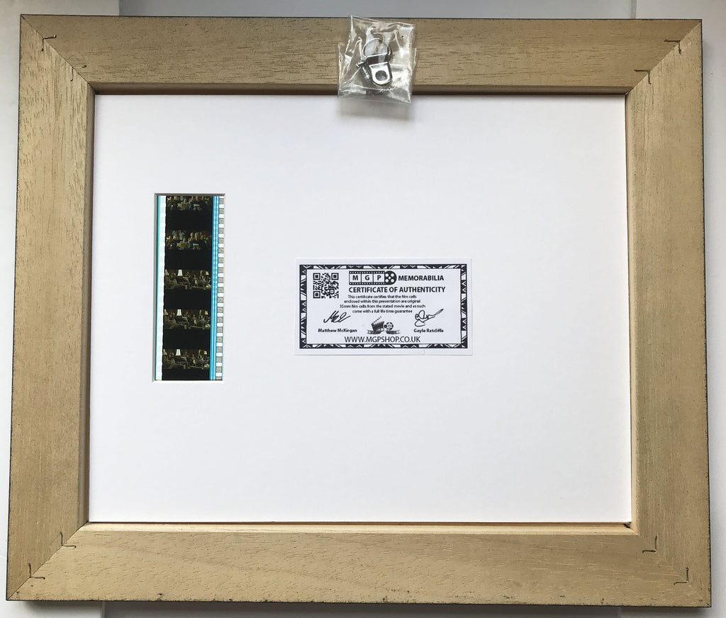 Hand crafted display featuring original 35mm film cells for a QUARTET fan v1