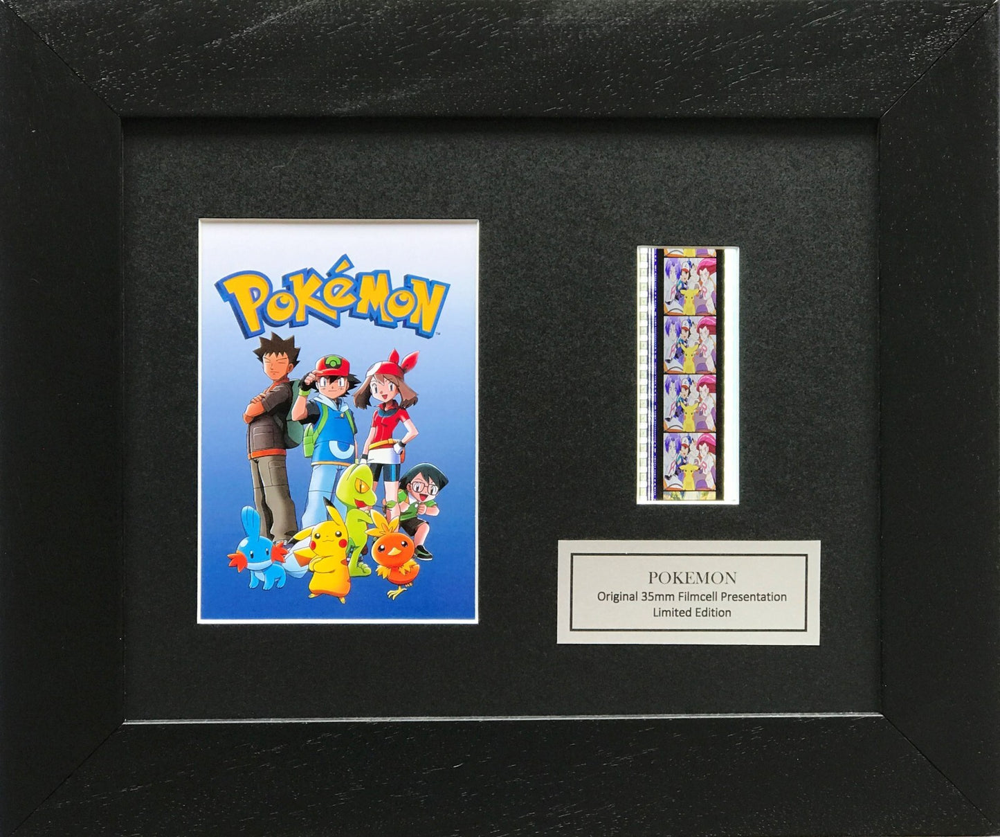 Hand crafted display featuring original 35mm film cells for POKEMON fans v2