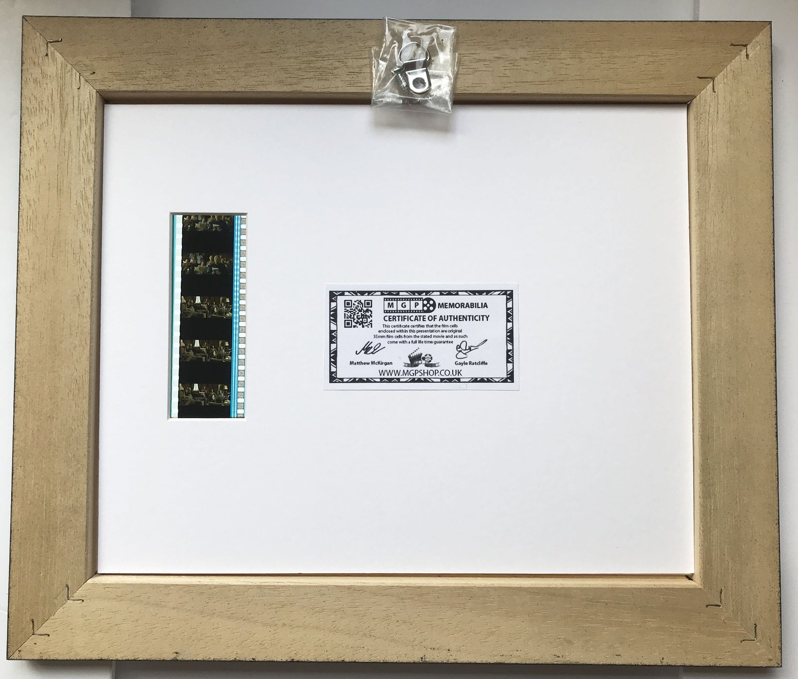 Hand crafted display featuring original 35mm film cells for a QUARTET fan v1