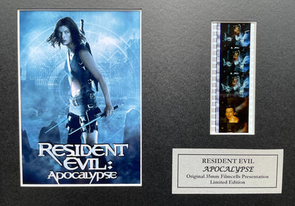 Hand crafted display featuring original 35mm filmcells for RESIDENT EVIL fans v1