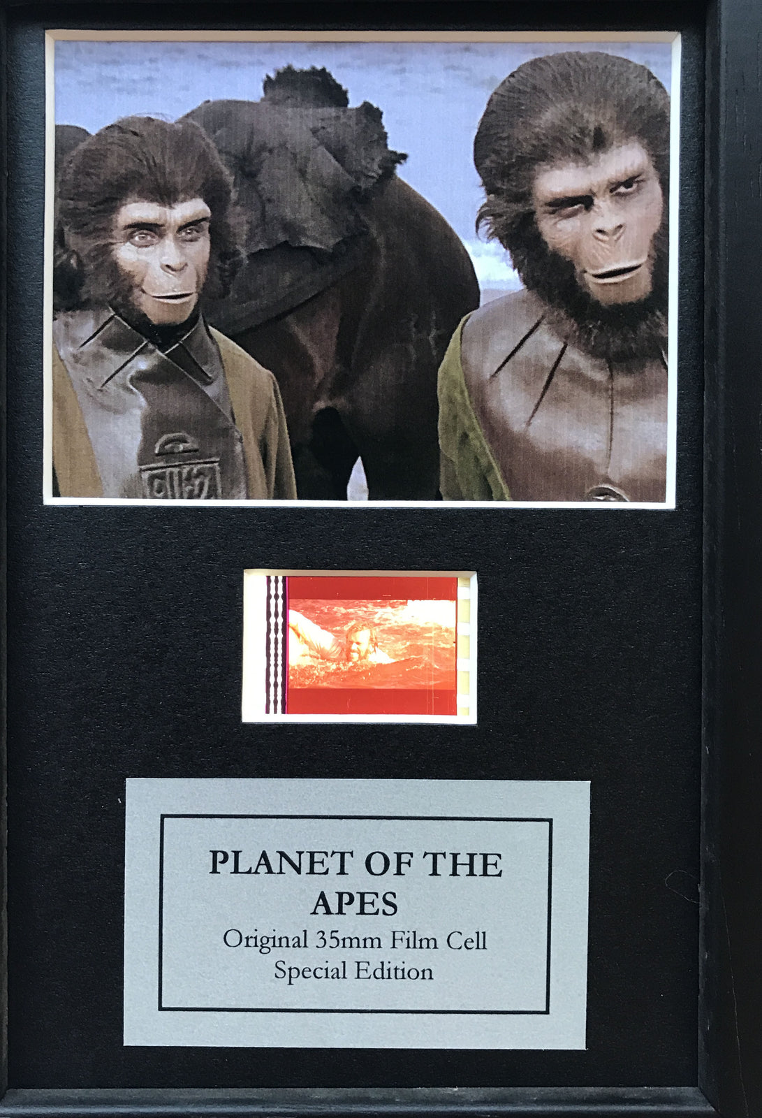 Handmade display featuring original Mini filmcell for PLANET of The APES Fans v1