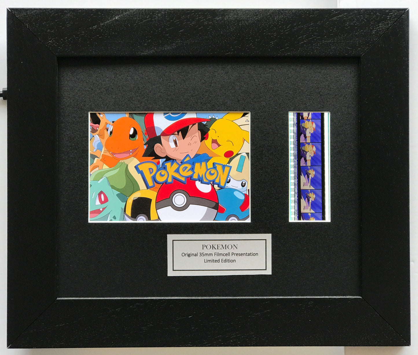 POKEMON Original 35mm Film Cells set in Quality Wood Frame + COA