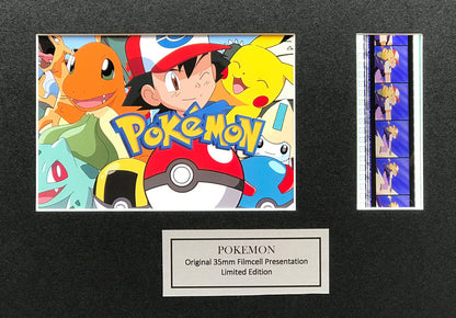 POKEMON Original 35mm Film Cells set in Quality Wood Frame + COA