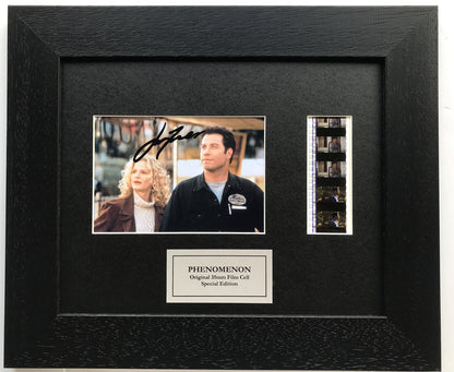 Handmade display featuring original 35mm film cells for a Phenomenon fan vSR