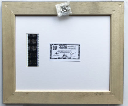 Handmade display featuring original 35mm film cells for a Phenomenon fan vSR