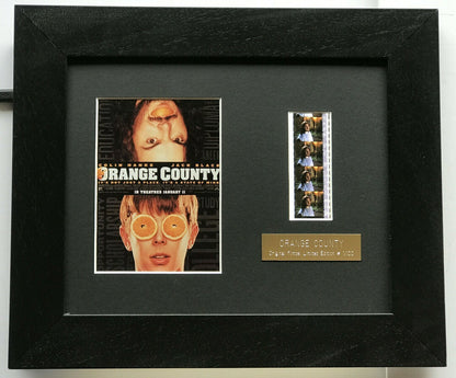 ORANGE COUNTY No 1 of 100 Original 35mm Film Cells set in Quality Wood Frame + COA