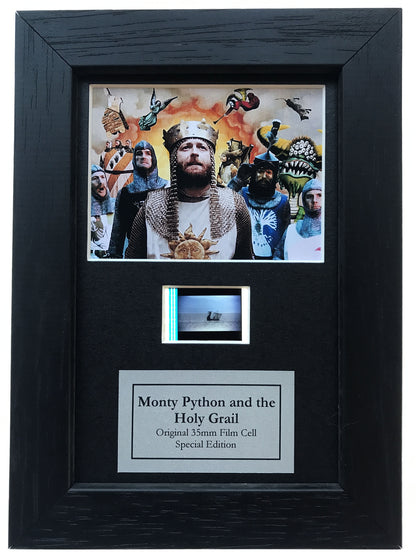 Handmade display featuring original Mini 35mm film cells for MONTY PYTHON fans