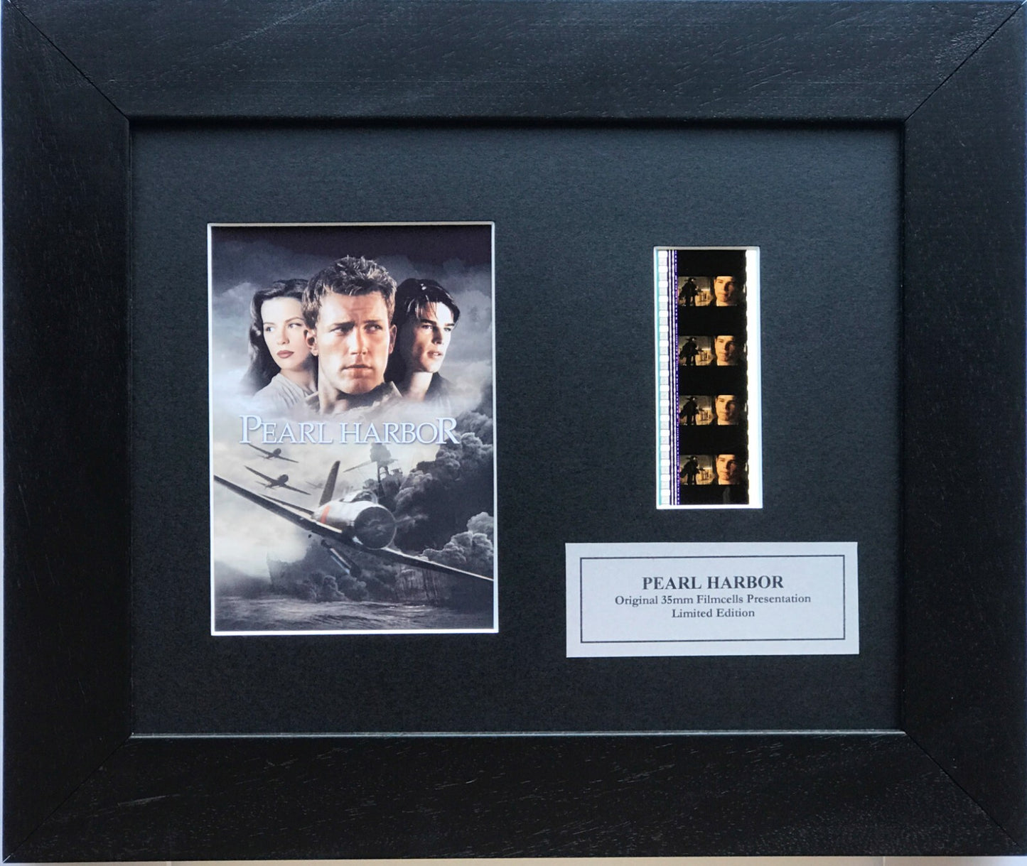 Hand crafted display featuring original 35mm film cells for PEARL HARBOR fans v1