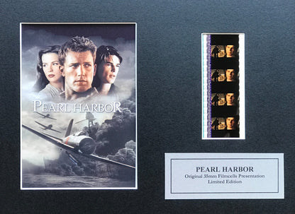 Hand crafted display featuring original 35mm film cells for PEARL HARBOR fans v1