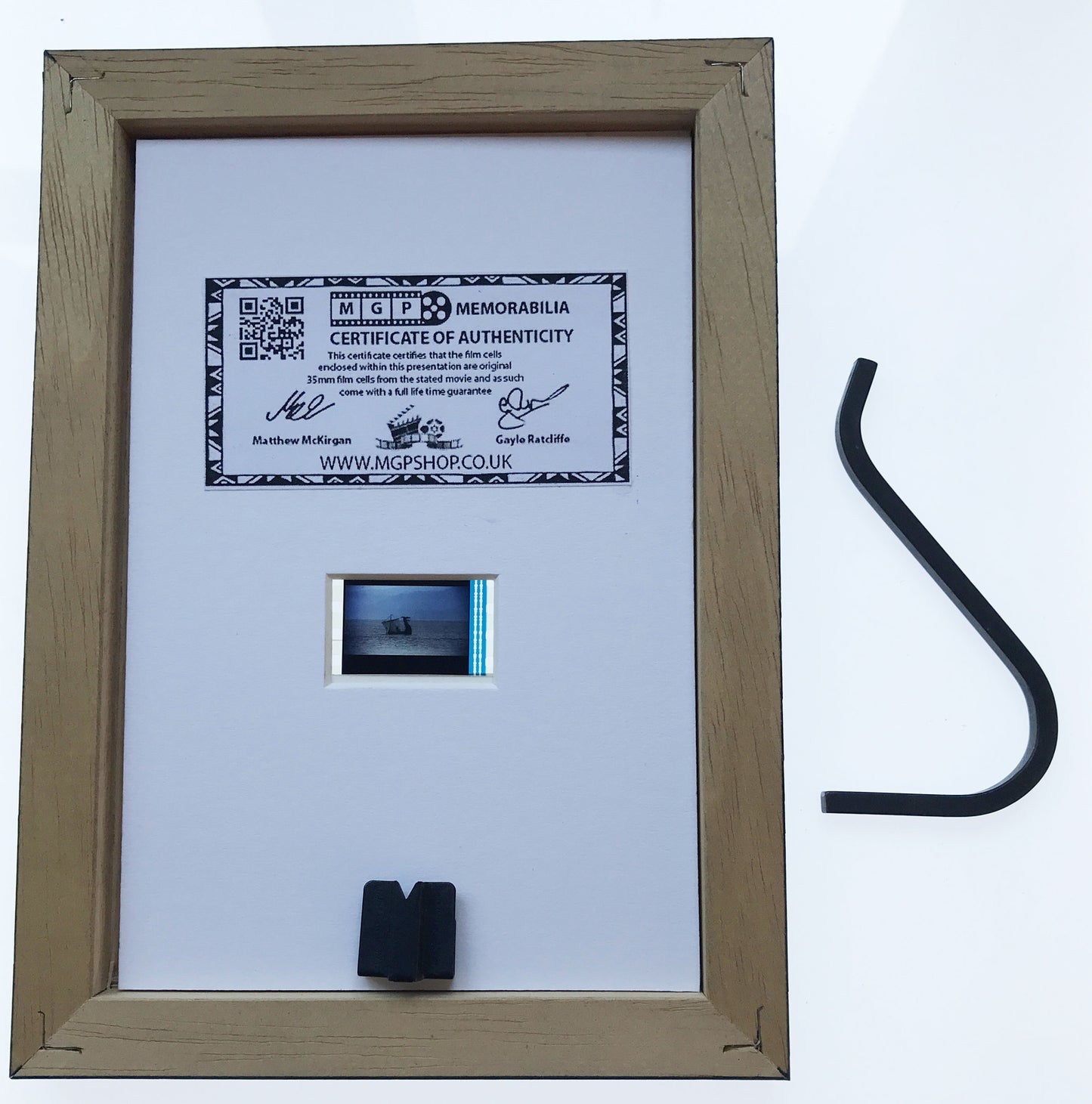 Handmade display featuring original Mini 35mm film cells for MONTY PYTHON fans