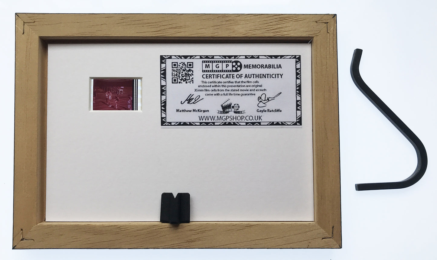 Hand crafted display featuring original Mini 35mm filmcells for Monty Python fan