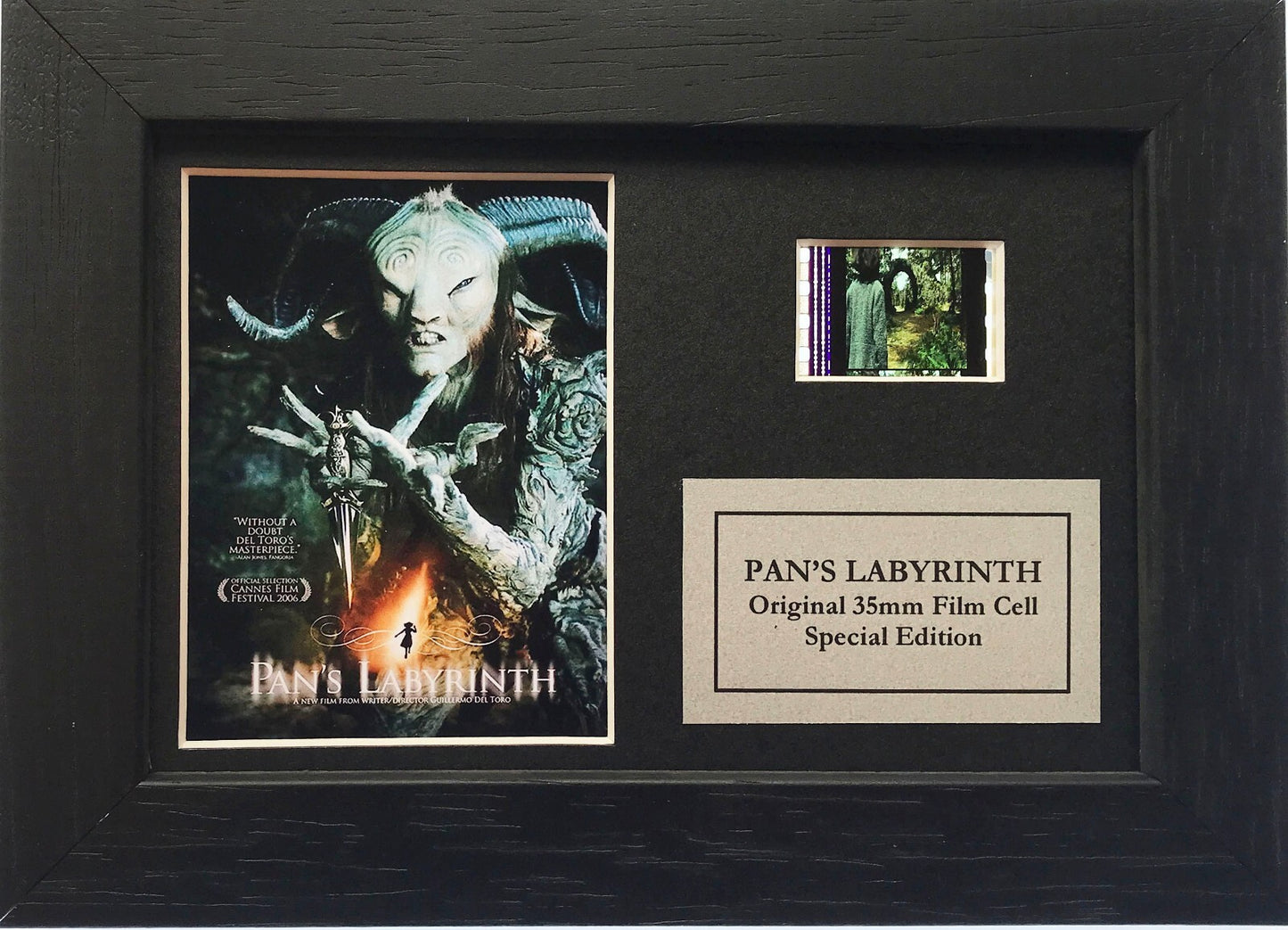 Hand crafted display inc original Mini 35mm film cells for a PAN'S LABYRINTH fan