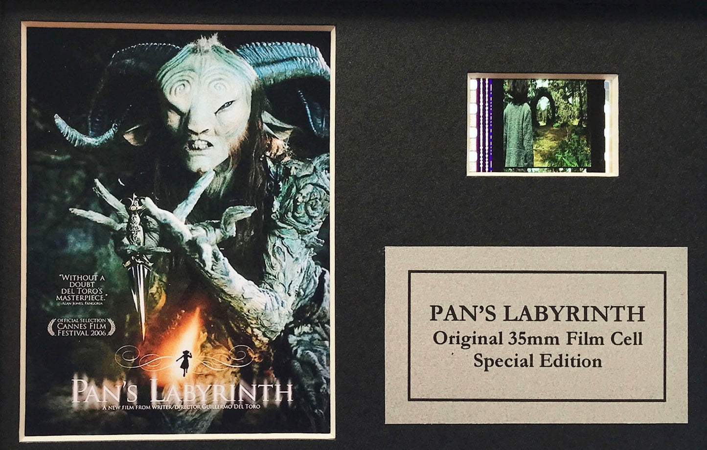 Hand crafted display inc original Mini 35mm film cells for a PAN'S LABYRINTH fan