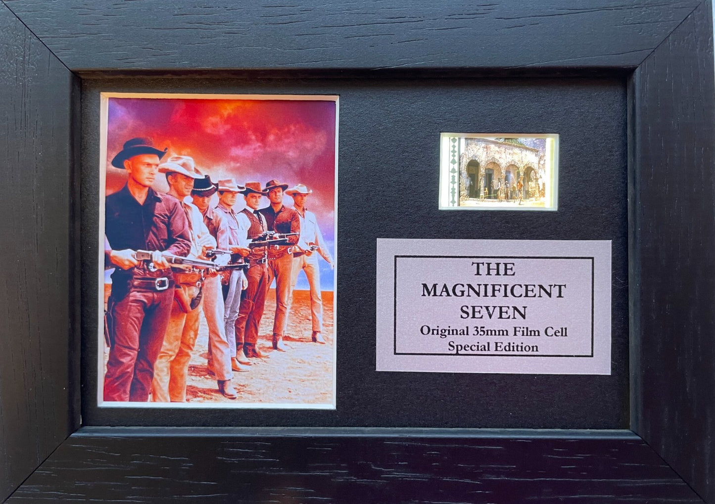 Handmade display inc original RARE Mini film cell for The MAGNIFICENT SEVEN fans