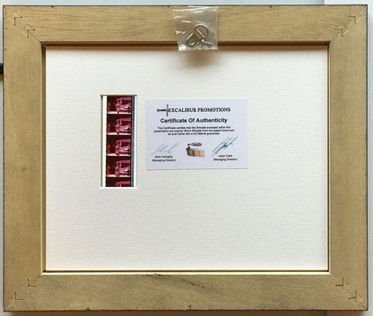 Hand crafted display featuring original film cells for Sir Mick Jagger fans v1