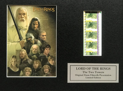 Handmade display inc original 35mm film cells for LOTR - The TWO TOWERS fans v2