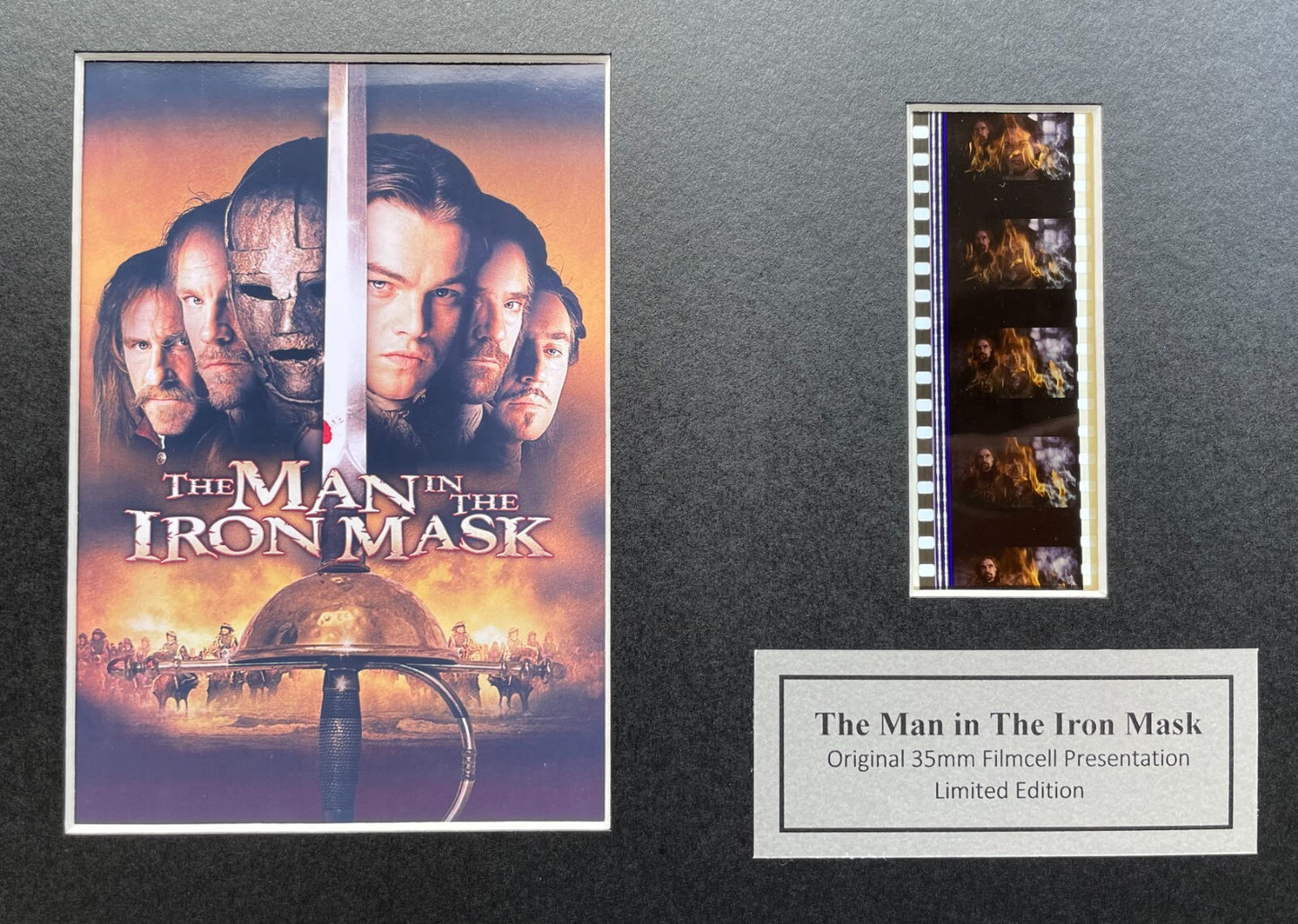 Handmade display featuring original film cells for MAN in The IRON MASK fans v1